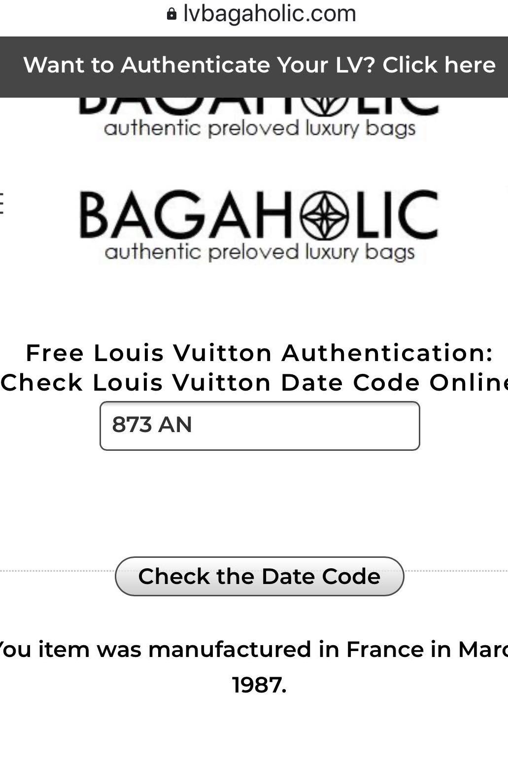 FREE Louis Vuitton Date Code Check - Best Online Authenticator – Bagaholic