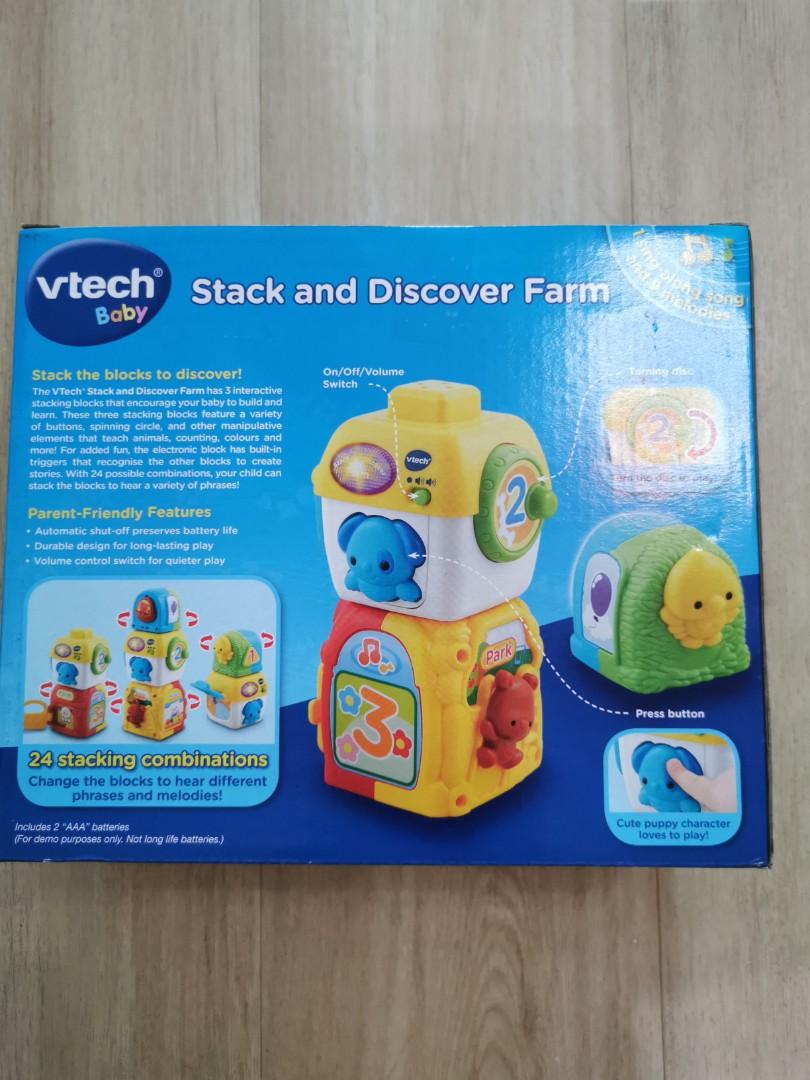 VTech Stack and discover farm, Hobbies & Toys, Toys & Games on Carousell
