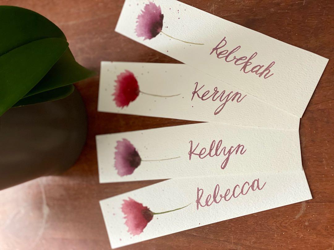 Wedding Names Bookmarks Design Craft Art Prints On Carousell