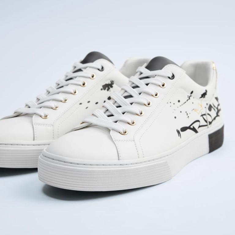 ZARA PAINTSPLATTEREFFECT SNEAKERS, Men's Fashion, Footwear, Sneakers