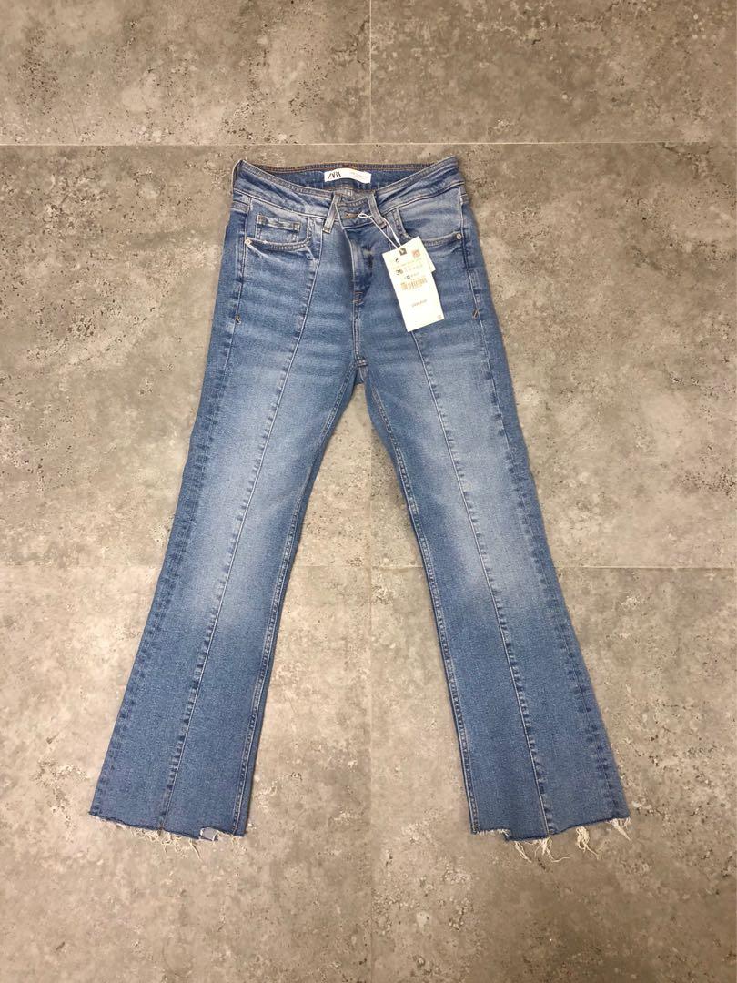 mini flared jeans