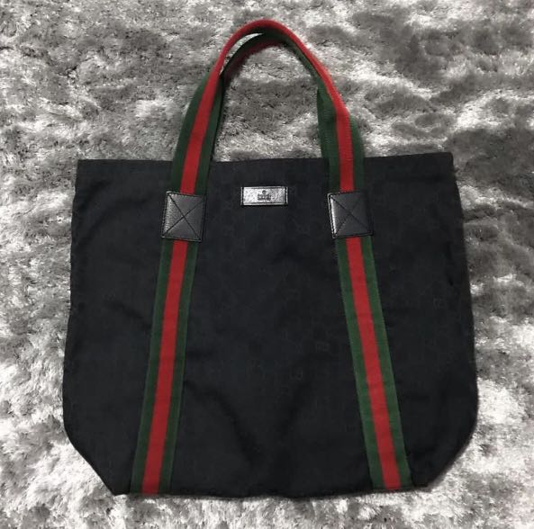 100% Authentic Gucci GG Supreme Monogram Sac Plat Unisex Tote Bag 💼,  Women's Fashion, Bags & Wallets, Tote Bags on Carousell