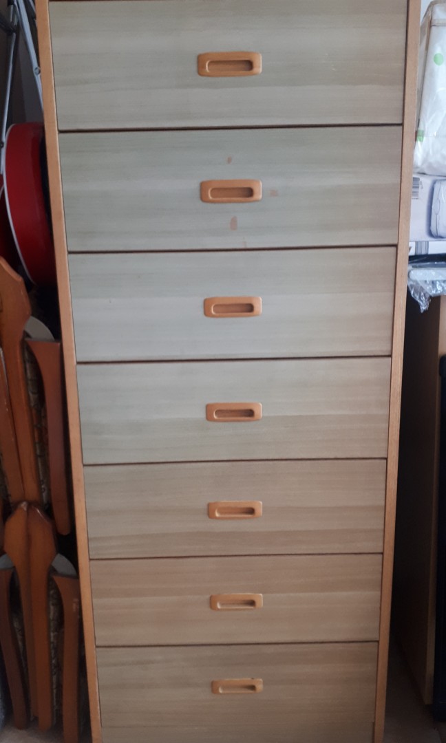 7 Drawer Chest Cabinet Home Furniture Furniture Fixtures Shelves Drawers On Carousell
