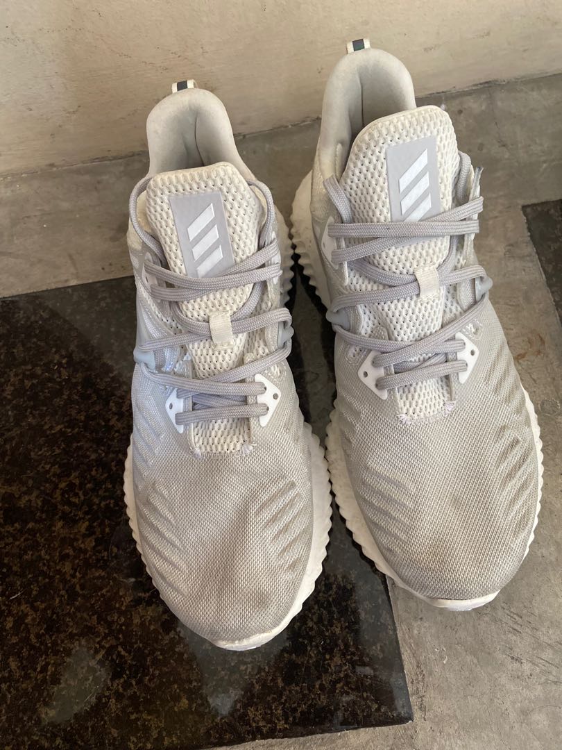 ADIDAS ALPHABOUNCE BEYOND 2m White Men s Fashion Footwear Sneakers on Carousell