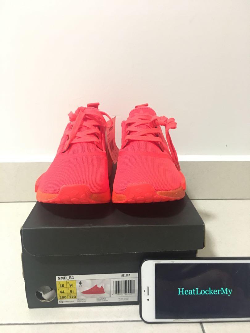 Adidas NMD R1 Solar Red, Men's Fashion, Footwear, Sneakers on Carousell