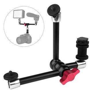 Adjustable Friction Articulating Magic Arm + Super Clamp for DSLR LCD Monitor LED Light Camera Accessories
