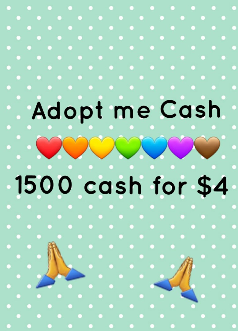 Adopt Me Cash, Video Gaming, Gaming Accessories, Game Gift Cards