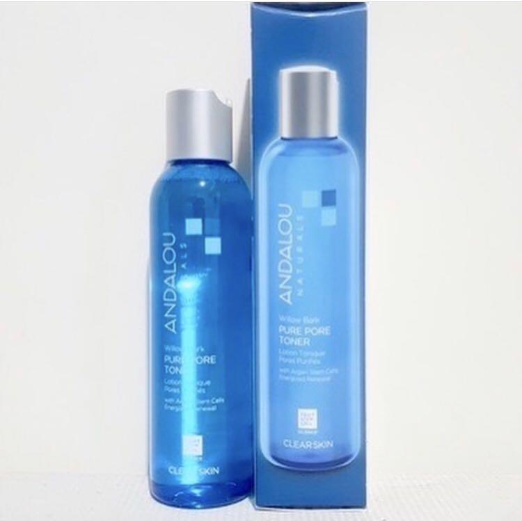 andalou willow bark pure pore toner