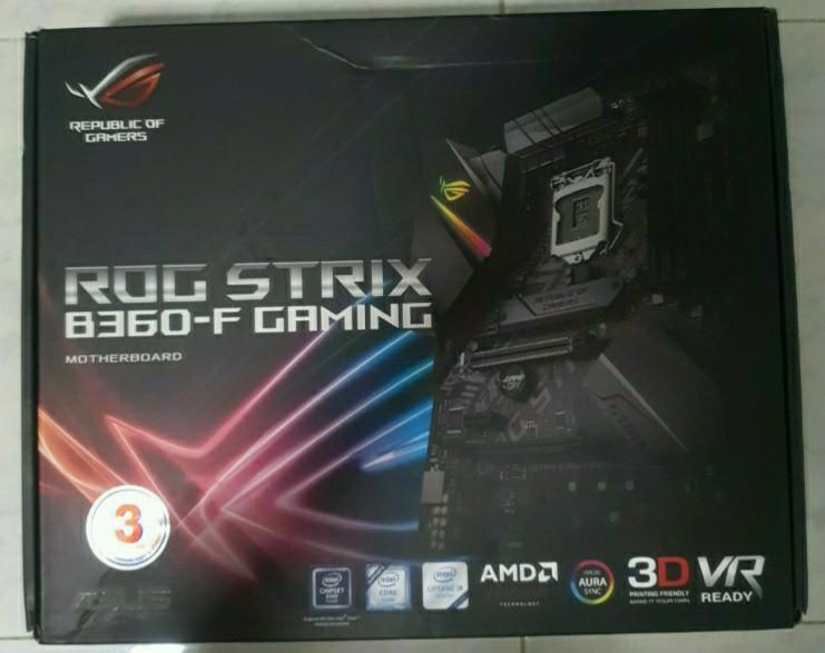 Asus Rog Strix B360 F Gaming Motherboard Electronics Computer Parts Accessories On Carousell