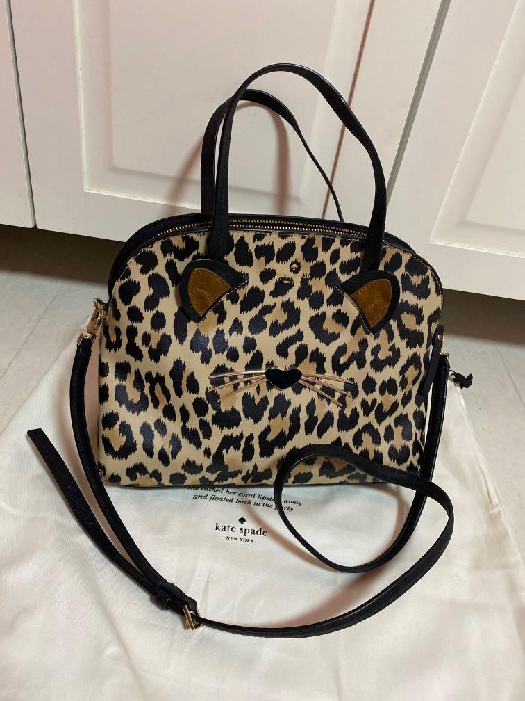 Kate Spade Leopard Crossbody handbag, Women's Fashion, Bags & Wallets, Tote  Bags on Carousell