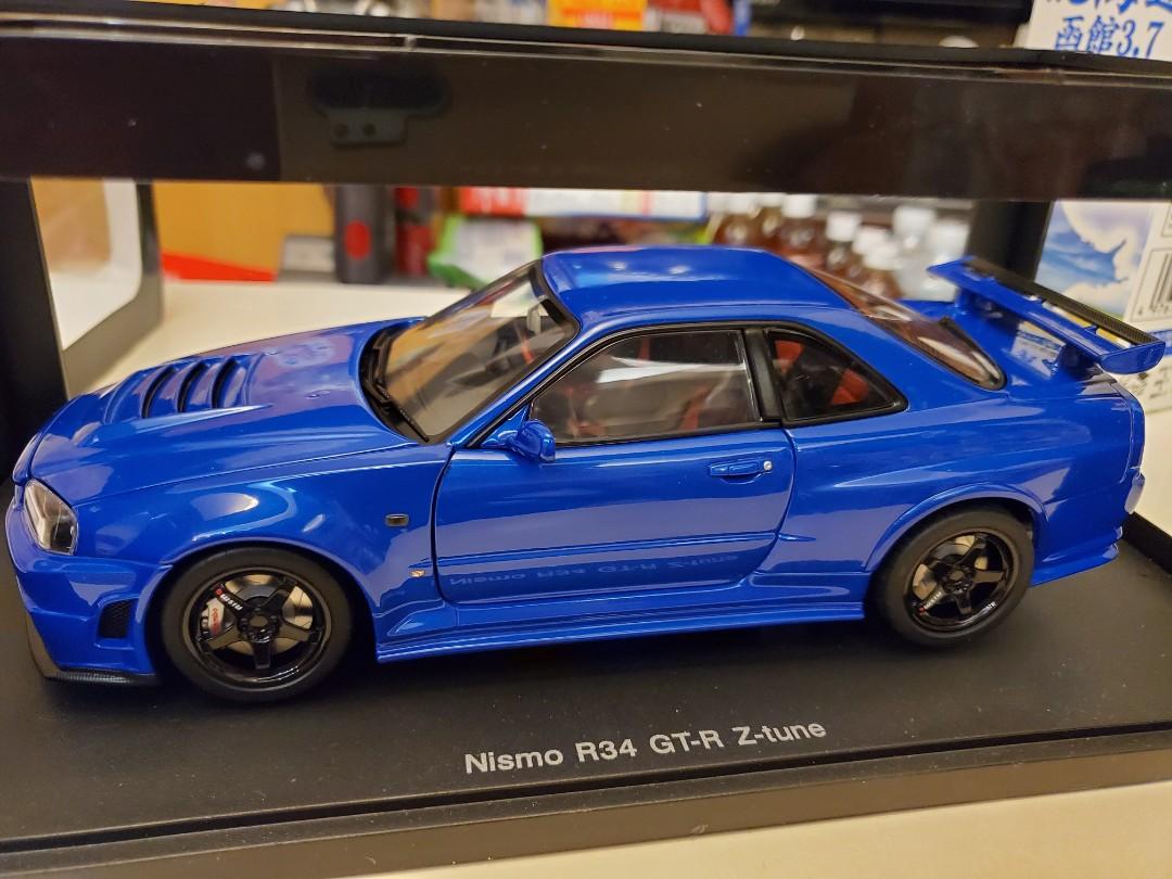 1 18 Autoart Gtr R34 Z Tune Blue 興趣及遊戲 收藏品及紀念品 明星周邊 Carousell