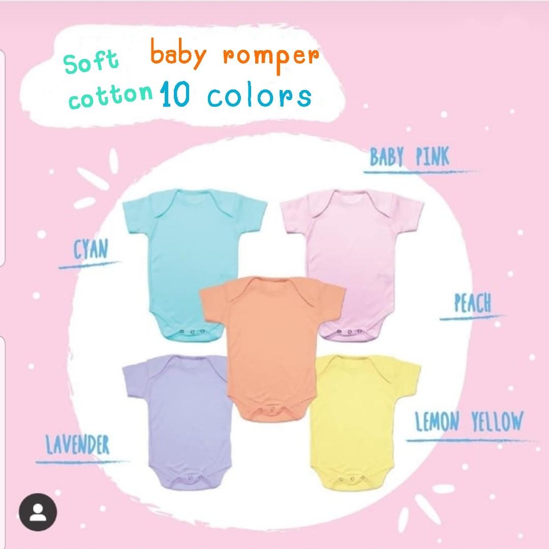 plain white romper baby