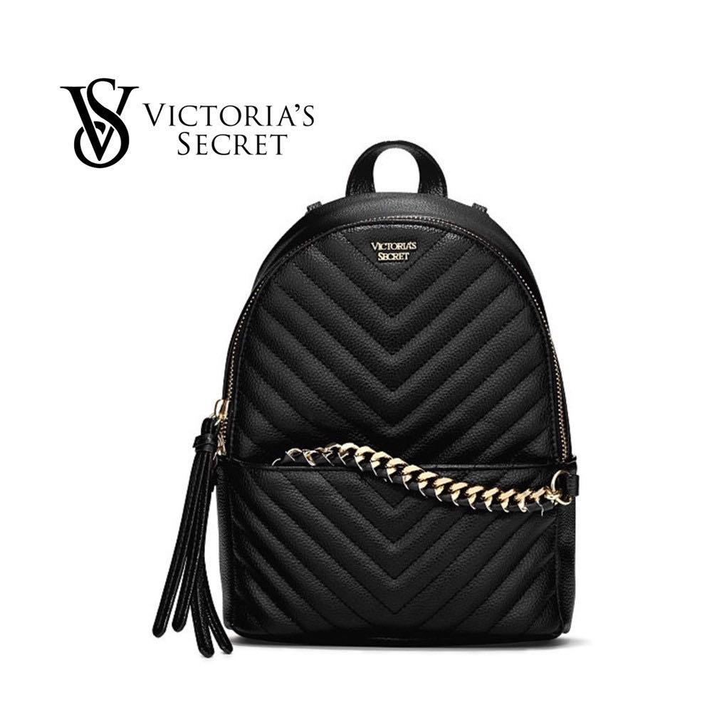 victoria secret mini black backpack