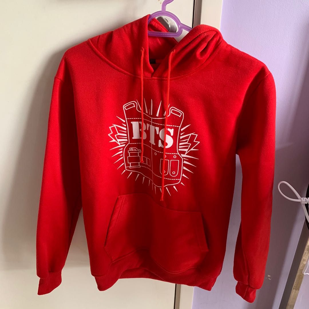 red bts hoodie