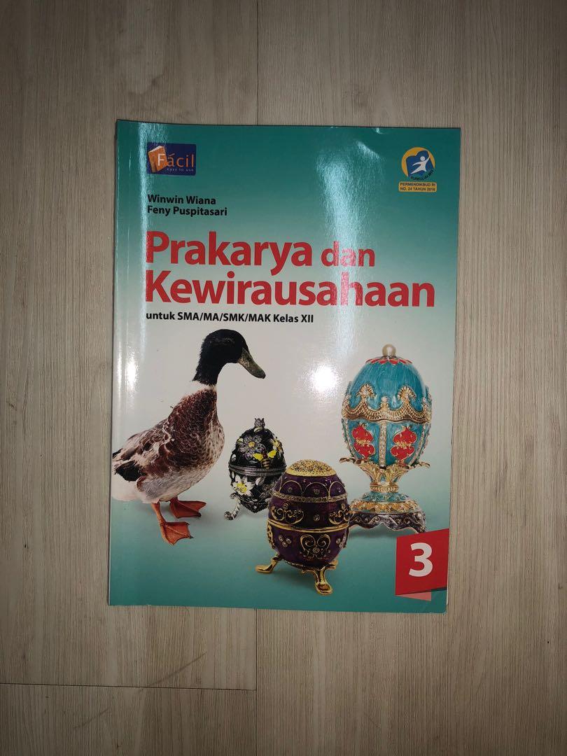 Buku Prakarya Dan Kewirausahaan Facil Kelas 3 Sma Buku Alat Tulis Buku Pelajaran Di Carousell