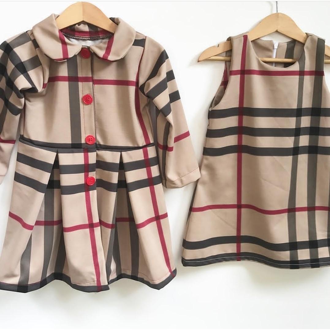 burberry inspired baby dress