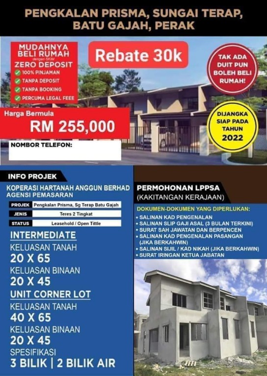 Cash Back Rm30 000 Rumah Di Pengkalan Prisma Batu Gajah Perak Property For Sale On Carousell