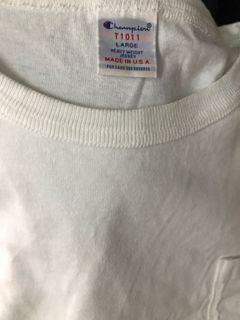 Champion   T1011 heavy weight pocket tee made in USA