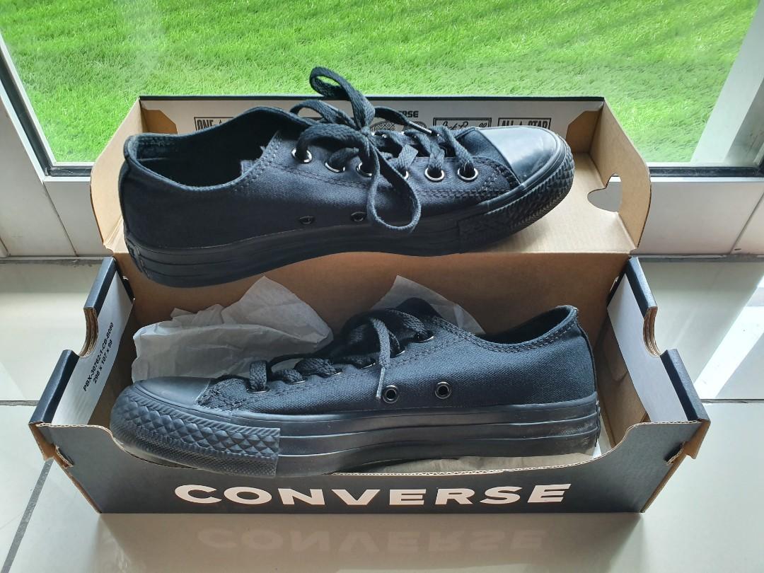 converse full black ori