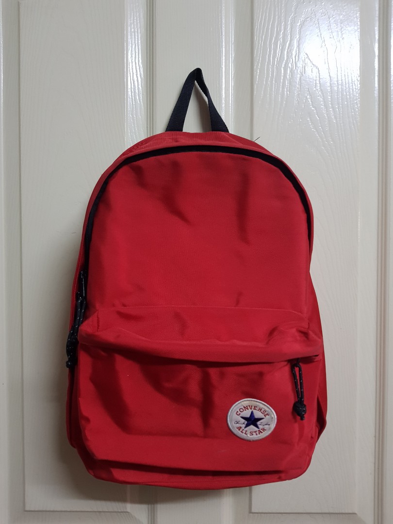 converse backpack red