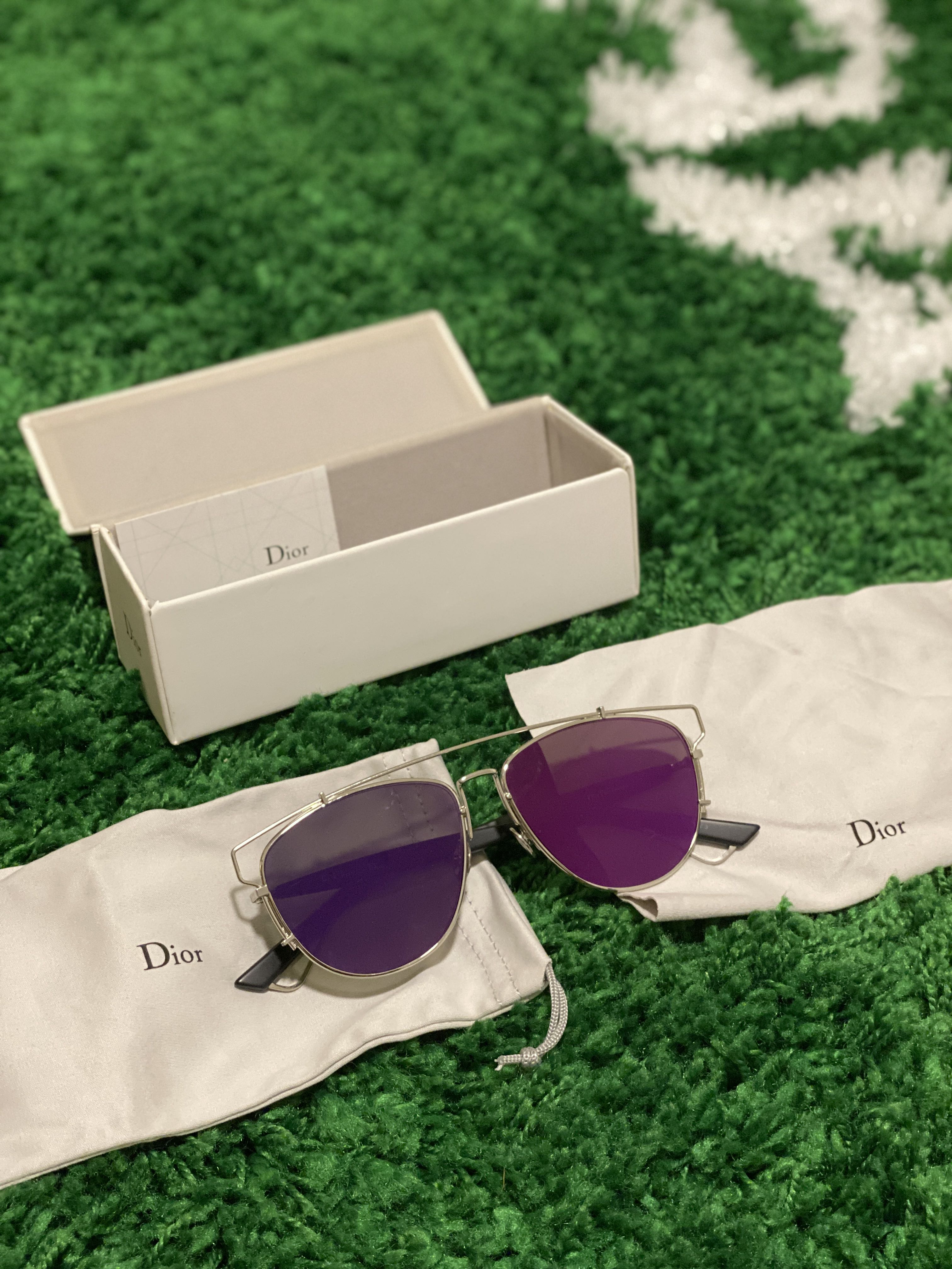 Dior Sunglasses Dior Technologic Sunglasses 84J0T Silver  Black 57mm   Amazonsg Fashion