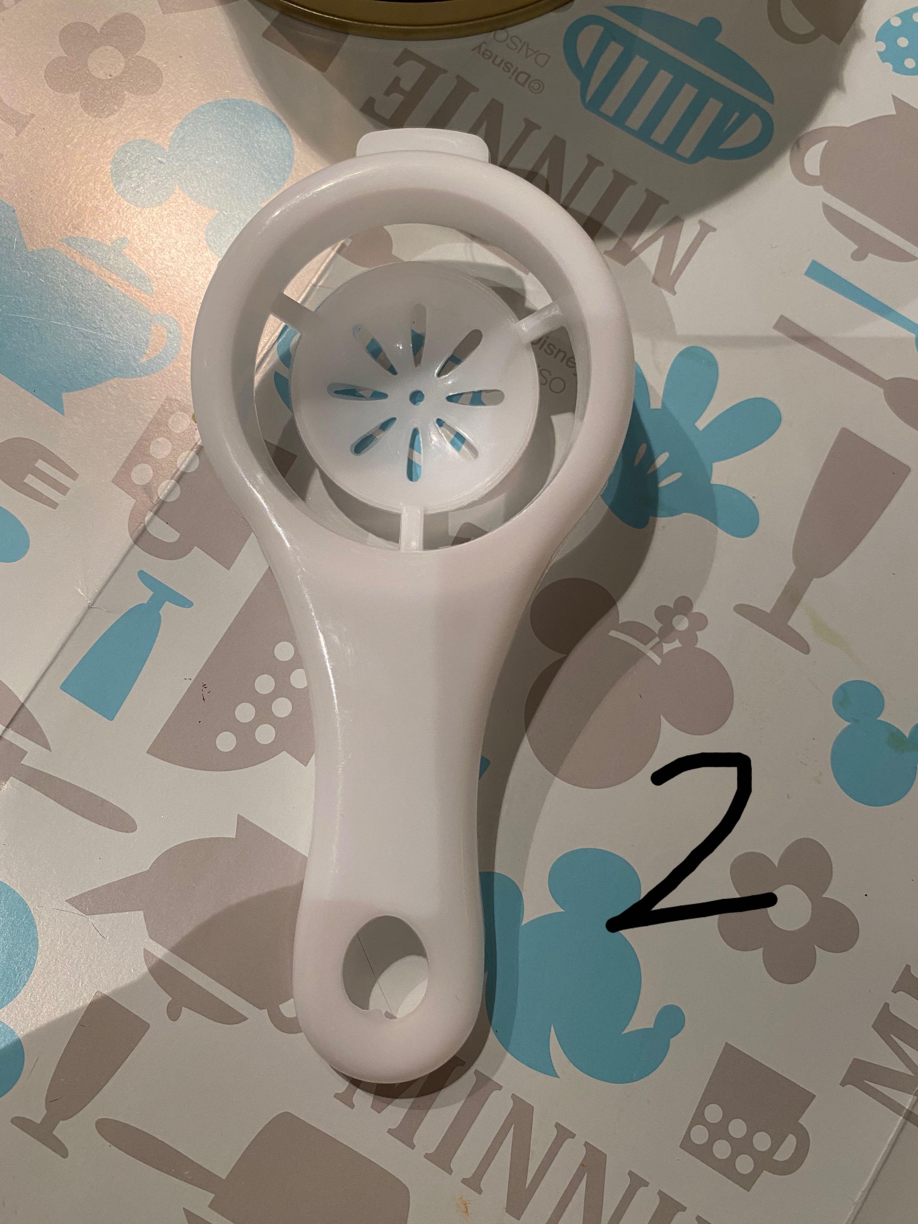 Egg Separator (Category: Cookware & Accessories) located in Singapore. Submitted by midnight.rhapsody (Listing ID 1015414558, Image 3). Description: Egg Separator No.1 $5 No.2 $2 No.3 $2.