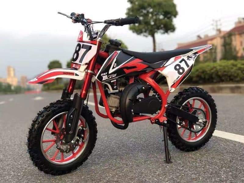 Enduro ktm 49cc 2 stroke ride on motor for kids gasolibe type Hobbies Toys Toys Games on Carousell