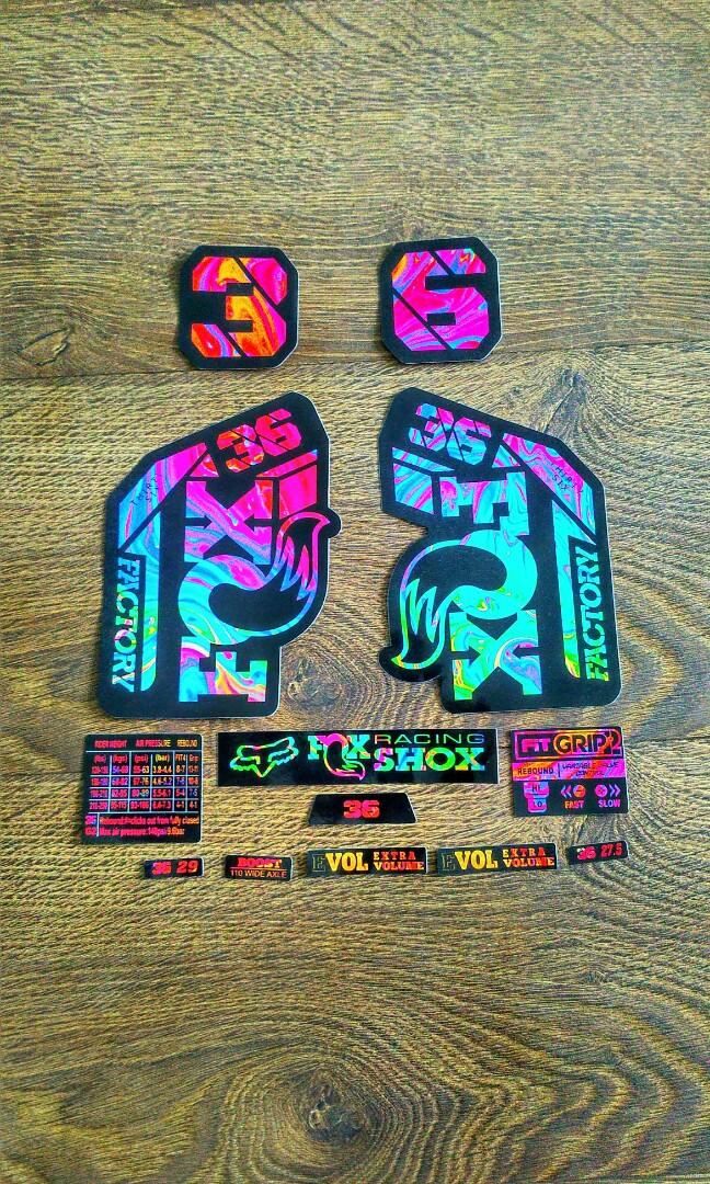 fox 38 fork stickers
