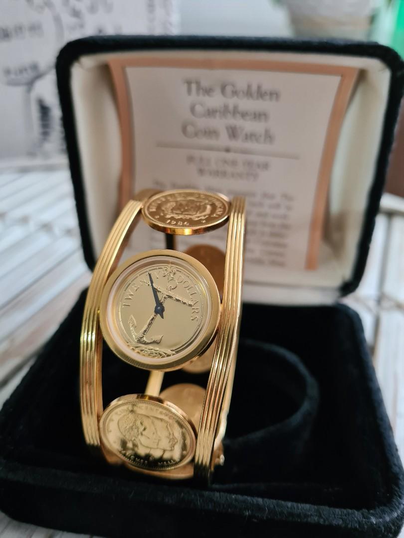 Franklin Mint coin watch, Women's Fashion, Watches & Accessories
