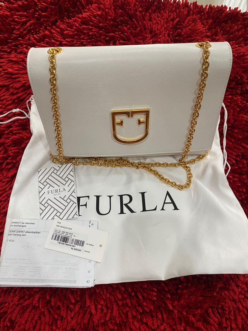 Furla Viva Mini Pochette, Barang Mewah, Tas & Dompet di Carousell