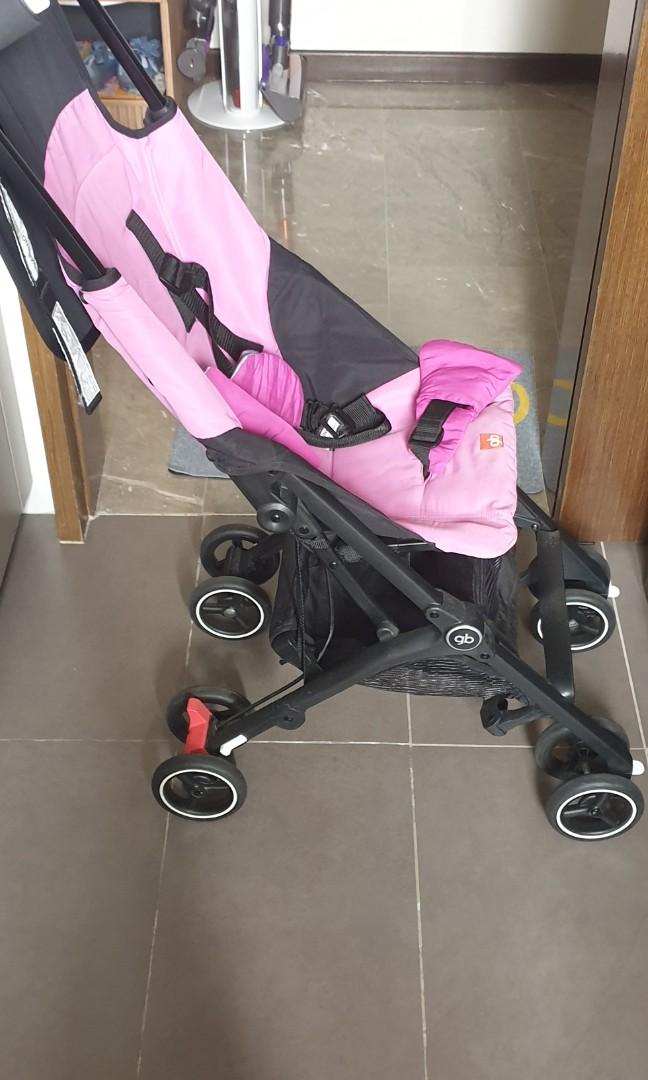 gb pockit stroller pink