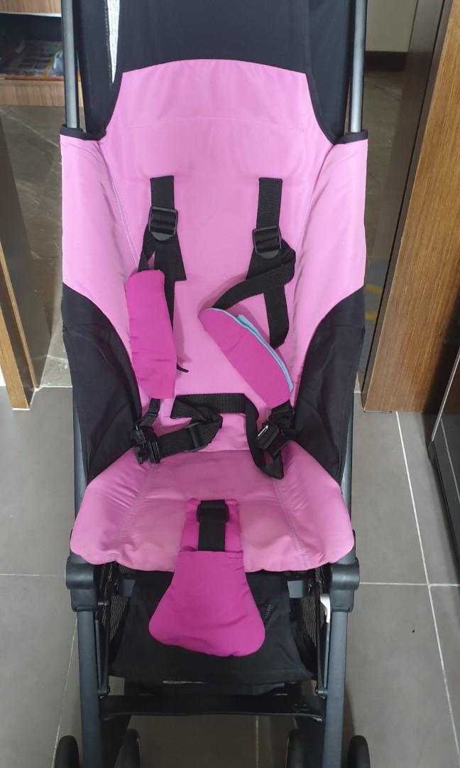 gb pockit stroller pink
