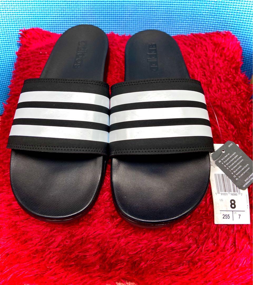 adidas slides black and gold