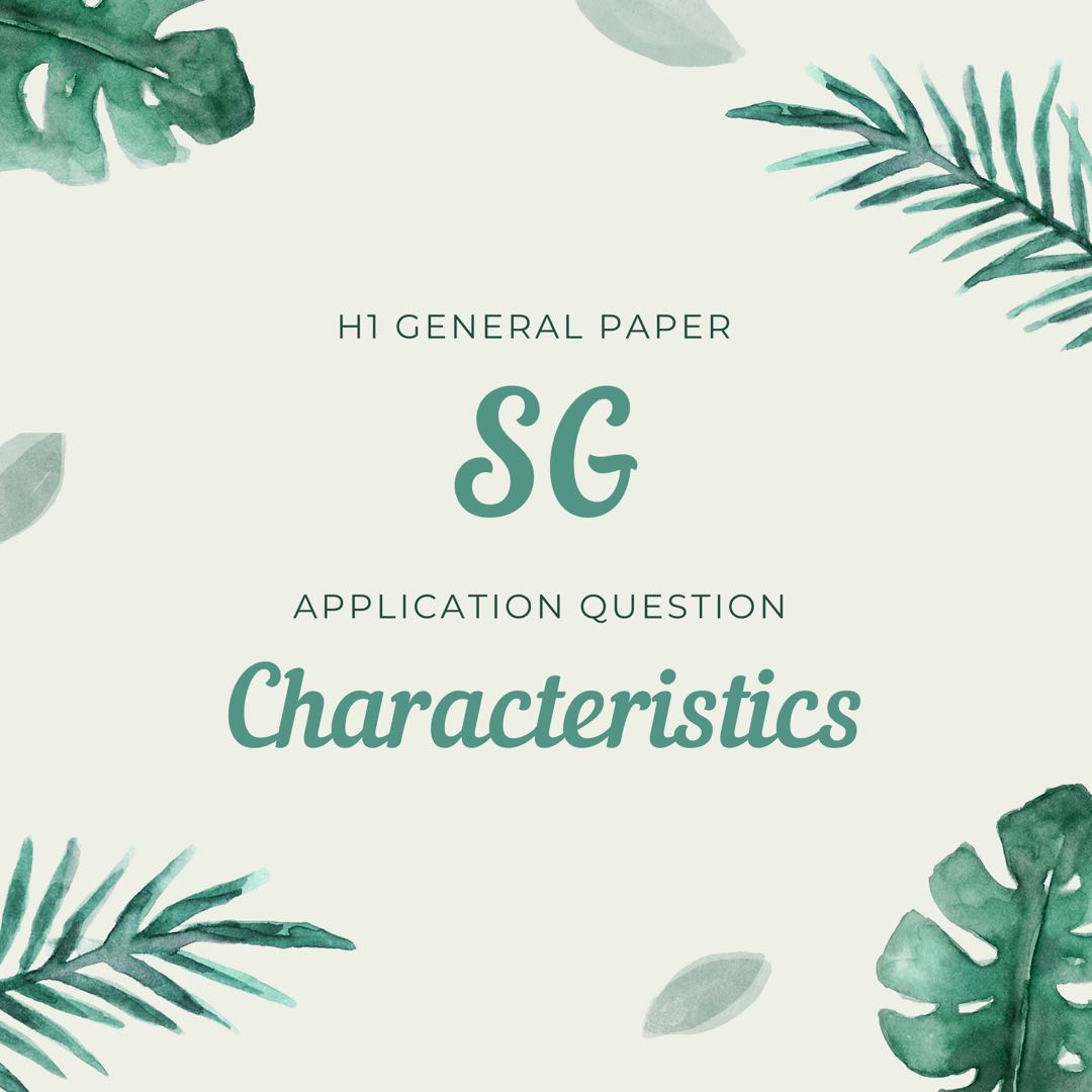 GP AQ SG Characteristics, Hobbies & Toys, Books & Magazines, Assessment