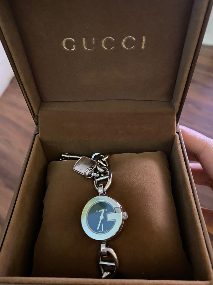 Gucci 107l Ss Charms Bracelet Watch Women S Fashion Watches On Carousell