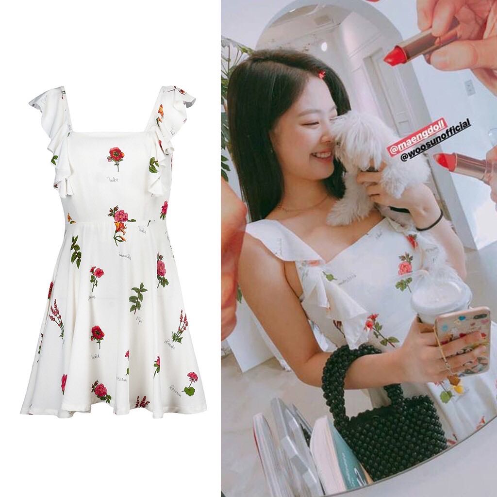 GUKA flower squeeze mini dress JENNIE 