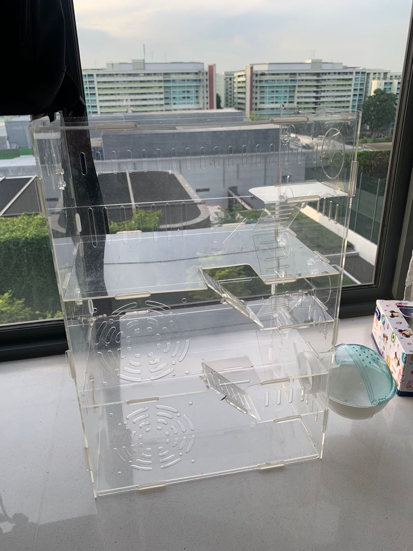 glass hamster condo