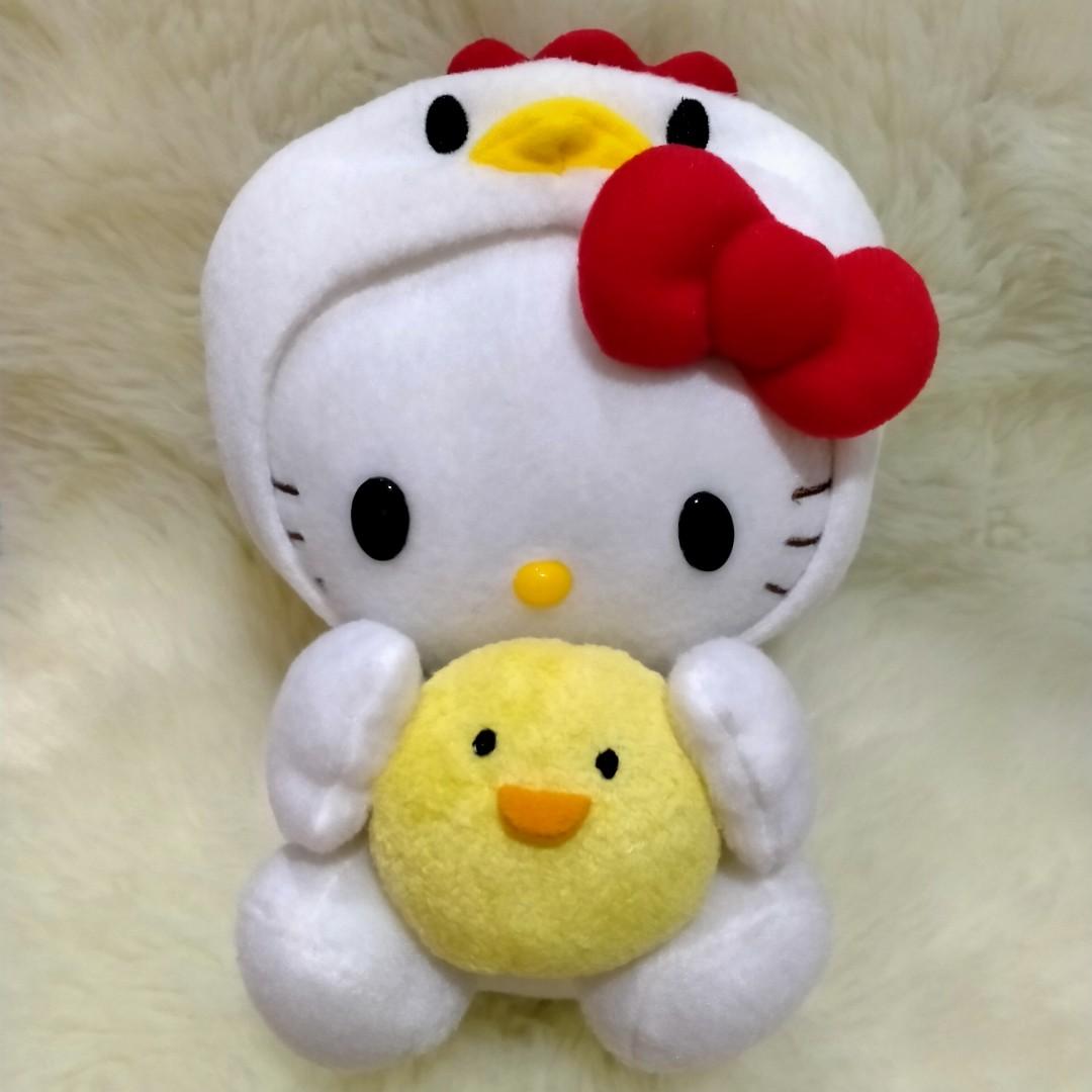 hello kitty chicken plush