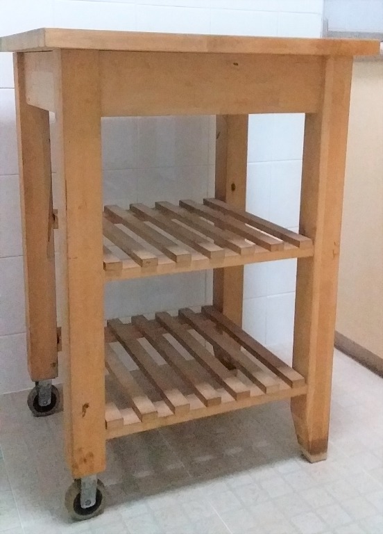 Birch Wood Kitchen Trolley Furniture Others On Carousell