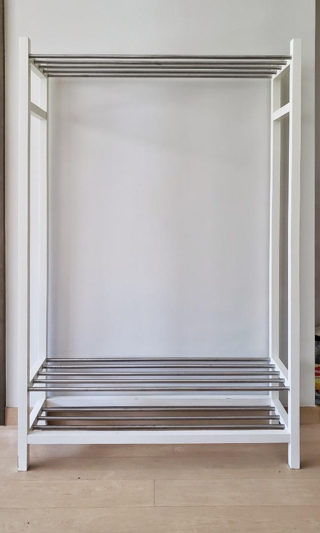 Ikea Hemnes shoe bench & coat rack, 傢俬＆家居, 傢俬, 書櫃、櫃子及架 Carousell