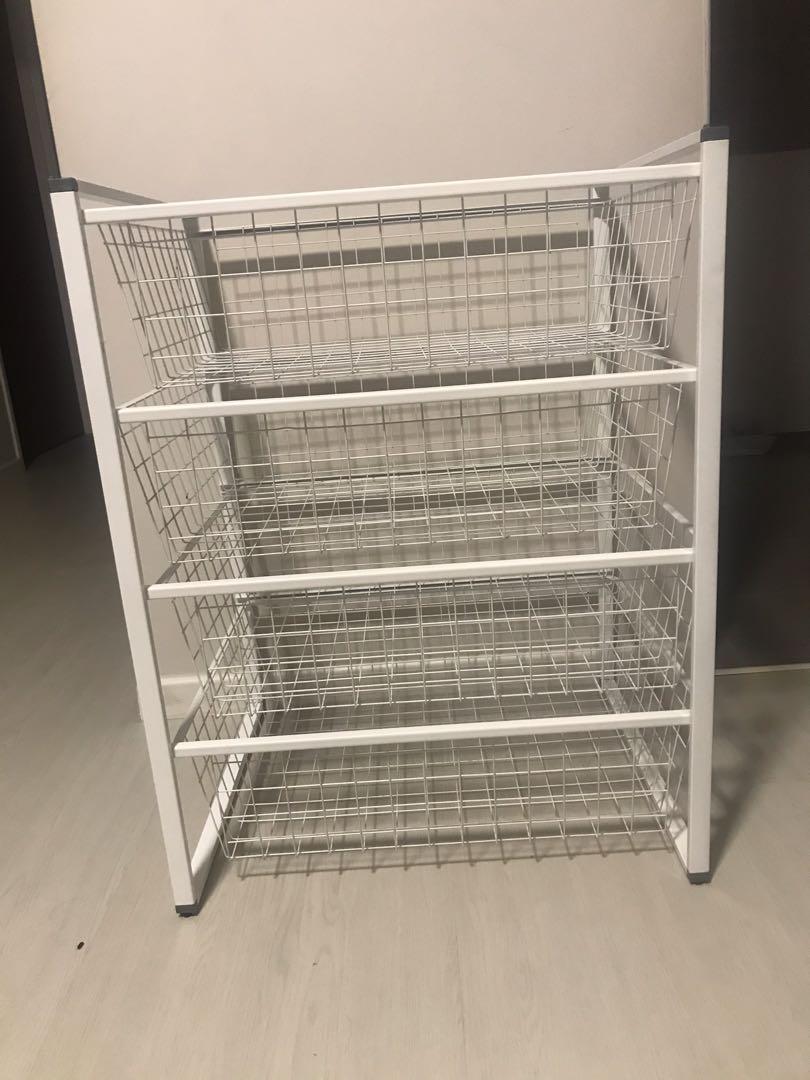Ikea wire Rack, Furniture & Home Living, Furniture, Shelves,