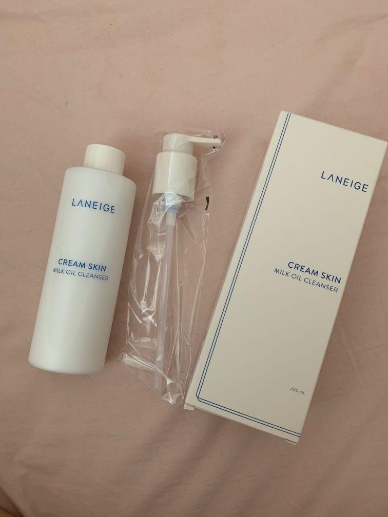 laneige cream skin milk oil cleanser