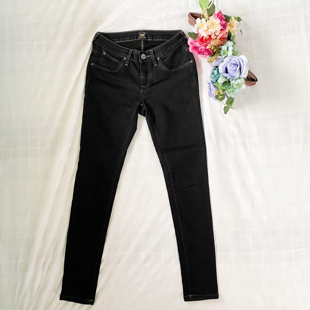 women's lee black skinny jeans