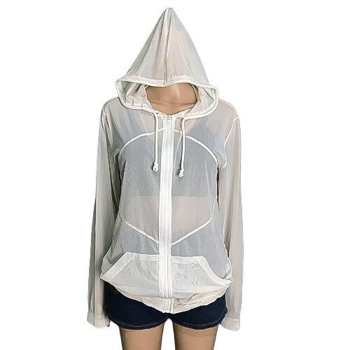Sheer hoodie women's hot sale