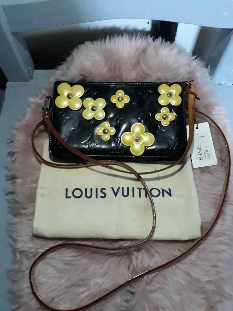 Preloved Louis Vuitton Black Vernis Monogram Lexington Fleurs