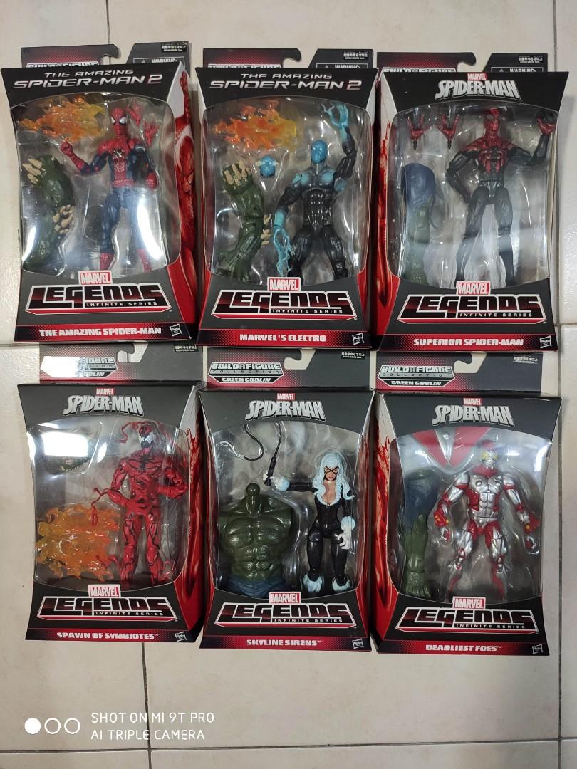 Marvel Legends Infinite Series The Amazing Spider Man 2 Green Goblin Baf Set Of 9 Figures Including Alternate Figures Toys Games Action Figures Collectibles On Carousell
