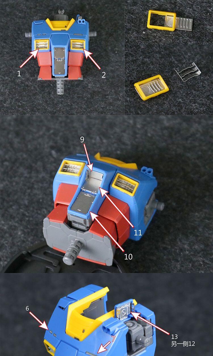 Metal /Photo Etch Parts Mg RX 78 The Origin Gundam Conversion Kit , Hobbies & Toys, Toys & Games