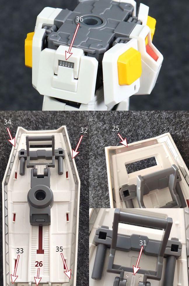 Metal /Photo Etch Parts Mg RX 78 The Origin Gundam Conversion Kit , Hobbies & Toys, Toys & Games