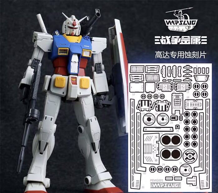 Metal Photo Etched Sheet Modification Plate for Bandai MG HG RG Gundam Model Kit 