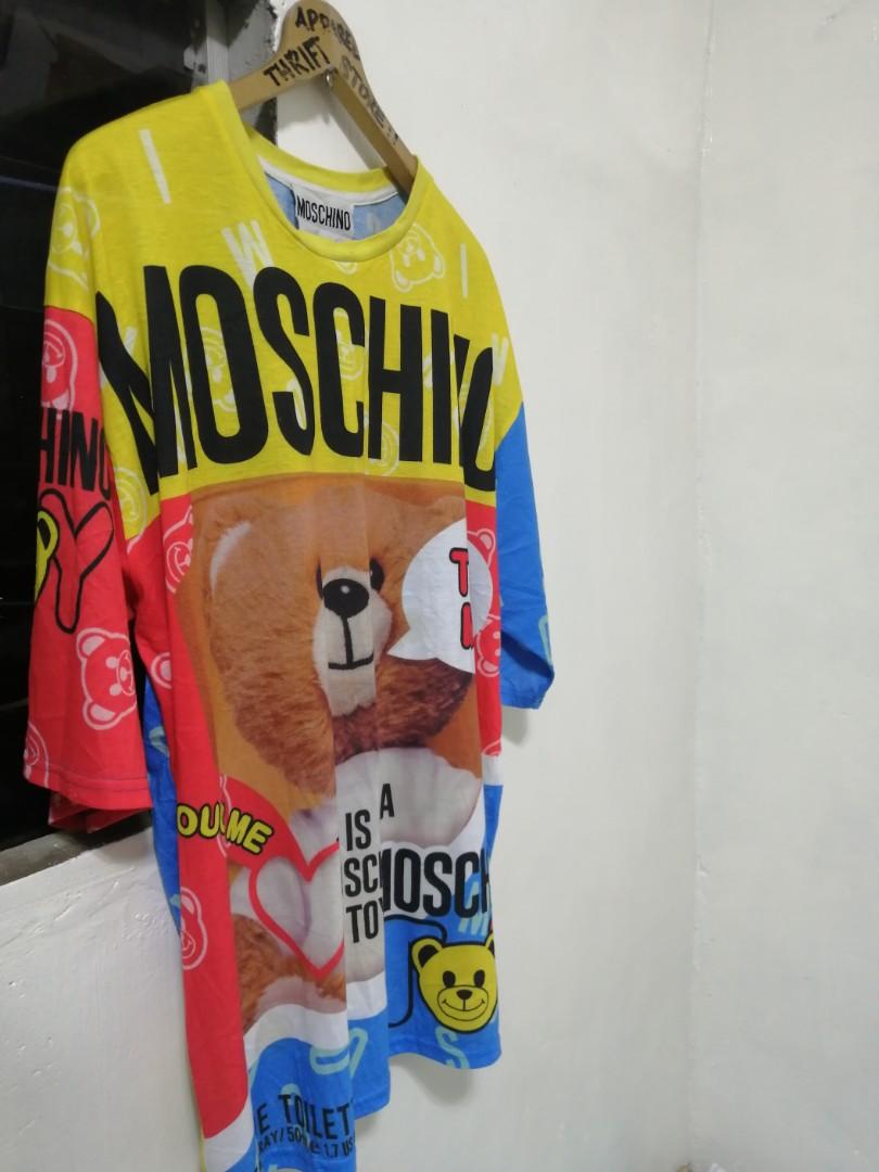 moschino all over print shirt
